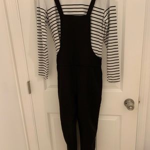 Overalls with long sleeve T-shirt
